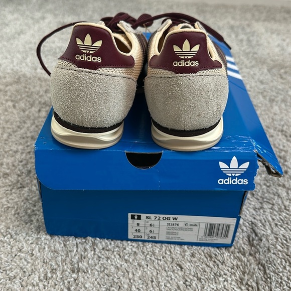 Adidas Sl 72 Burgundy & Cream - Picture 4 of 6